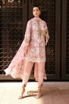 Maria B 3 Piece Unstitched Embroidered Lawn Karandi Suit Blush Pink Grace