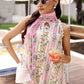 Maria B White Floral 3 Piece Unstitched Embroidered Lawn Suit