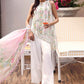 Maria B White Floral 3 Piece Unstitched Embroidered Lawn Suit