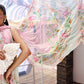 Maria B White Floral 3 Piece Unstitched Embroidered Lawn Suit