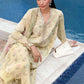 Maria B Pastel Yellow 3 Piece Unstitched Embroidered Lawn Suit