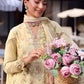 Maria B Pastel Yellow 3 Piece Unstitched Embroidered Lawn Suit