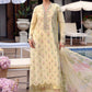 Maria B Pastel Yellow 3 Piece Unstitched Embroidered Lawn Suit
