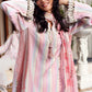 Maria B Pastel Pink Striped 3 Piece Unstitched Embroidered Lawn Suit