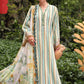Maria B Multicolor Striped 3 Piece Unstitched Embroidered Lawn Suit