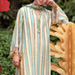 Maria B Multicolor Striped 3 Piece Unstitched Embroidered Lawn Suit