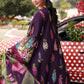 Maria B Pakistani Designer Purple Lawn Suit with Printed Dupatta