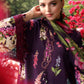 Maria B Pakistani Designer Purple Lawn Suit with Printed Dupatta