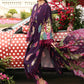 Maria B Pakistani Designer Purple Lawn Suit with Printed Dupatta