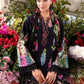 Maria B Luxury Black Embroidered Lawn Suit with Floral Dupatta