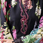 Maria B Luxury Black Embroidered Lawn Suit with Floral Dupatta