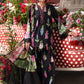 Maria B Luxury Black Embroidered Lawn Suit with Floral Dupatta