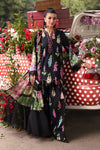 Maria B Luxury Black Embroidered Lawn Suit with Floral Dupatta