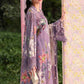 Maria B Luxury Lavender Floral Embroidered Lawn 3 Piece Unstitched Suit with Printed Dupatta