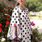 Maria B Black & White Polka Dot 3 Piece Unstitched Embroidered Lawn Suit