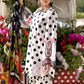 Maria B Black & White Polka Dot 3 Piece Unstitched Embroidered Lawn Suit