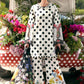 Maria B Black & White Polka Dot 3 Piece Unstitched Embroidered Lawn Suit