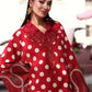 Maria B Red Polka Dot 3 Piece Unstitched Embroidered Lawn Suit
