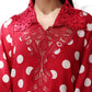 Maria B Red Polka Dot 3 Piece Unstitched Embroidered Lawn Suit