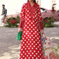 Maria B Red Polka Dot 3 Piece Unstitched Embroidered Lawn Suit
