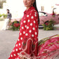 Maria B Red Polka Dot 3 Piece Unstitched Embroidered Lawn Suit