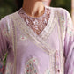 Maria B Premium Lilac Embroidered Lawn 3 Piece Unstitched Suit with Printed Dupatta