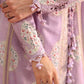 Maria B Premium Lilac Embroidered Lawn 3 Piece Unstitched Suit with Printed Dupatta