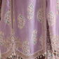 Maria B Premium Lilac Embroidered Lawn 3 Piece Unstitched Suit with Printed Dupatta