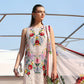 Maria B Ivory Floral 3 Piece Unstitched Embroidered Lawn Suit