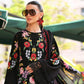 Maria B Black Floral 3 Piece Unstitched Embroidered Lawn Suit