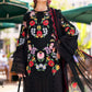 Maria B Black Floral 3 Piece Unstitched Embroidered Lawn Suit