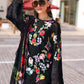 Maria B Black Floral 3 Piece Unstitched Embroidered Lawn Suit
