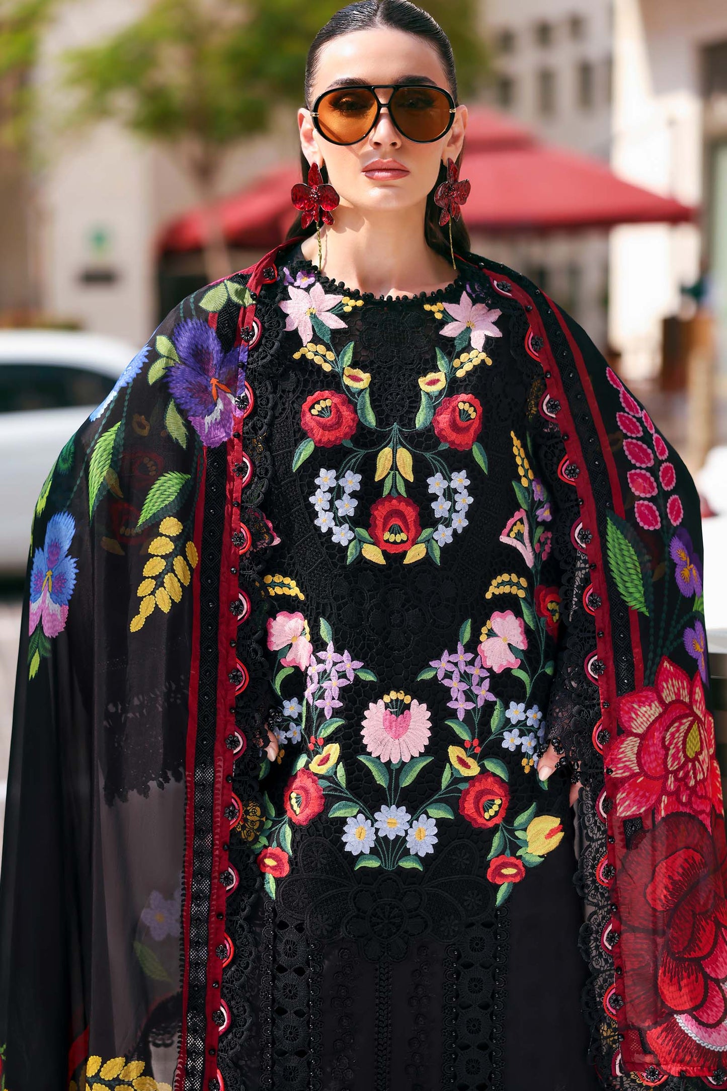 3 Piece Unstitched Embroidered Jacquard Lawn Suit