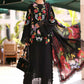 Maria B Black Floral 3 Piece Unstitched Embroidered Lawn Suit