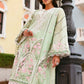 Maria B Mint Green Floral 3 Piece Unstitched Embroidered Lawn Suit