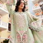 Maria B Mint Green Floral 3 Piece Unstitched Embroidered Lawn Suit