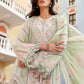 Maria B Mint Green Floral 3 Piece Unstitched Embroidered Lawn Suit