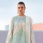 Maria B Mint Green Chevron 3 Piece Unstitched Embroidered Lawn Suit
