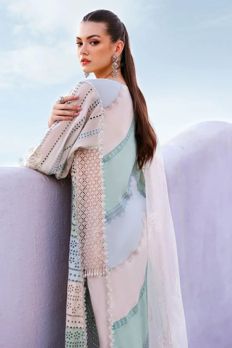 3 Piece Unstitched Embroidered Lawn Suit