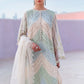 Maria B Mint Green Chevron 3 Piece Unstitched Embroidered Lawn Suit