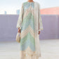 Maria B Mint Green Chevron 3 Piece Unstitched Embroidered Lawn Suit
