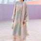 Maria B Mint Green Chevron 3 Piece Unstitched Embroidered Lawn Suit