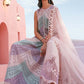 Maria B Pastel Chevron 3 Piece Unstitched Embroidered Lawn Suit