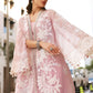 Maria B 3 Piece Unstitched Embroidered Lawn Karandi Suit Blush Pink Grace
