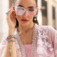 Maria B 3 Piece Unstitched Embroidered Lawn Karandi Suit Blush Pink Grace