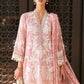 Maria B 3 Piece Unstitched Embroidered Lawn Karandi Suit Blush Pink Grace