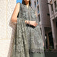 Maria B 3 Piece Unstitched Embroidered Lawn Karandi Suit – Sage Grey Elegance