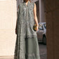 Maria B 3 Piece Unstitched Embroidered Lawn Karandi Suit – Sage Grey Elegance
