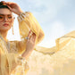 Maria B Pastel Yellow Luxury 3 Piece Unstitched Embroidered Lawn Suit