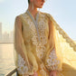 Maria B Pastel Yellow Luxury 3 Piece Unstitched Embroidered Lawn Suit